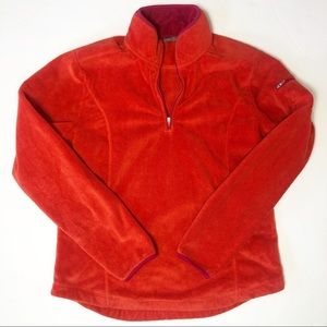 Horny Toad 1/4 zip Pullover fleece orange size  XS